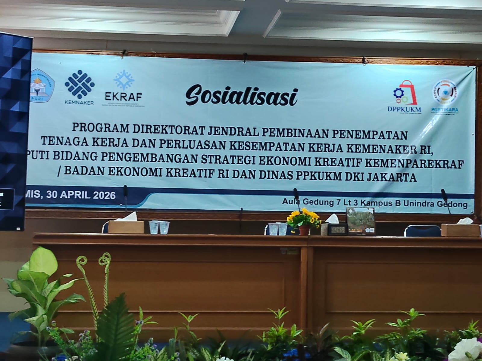 unindra kemnaker sosialisasi